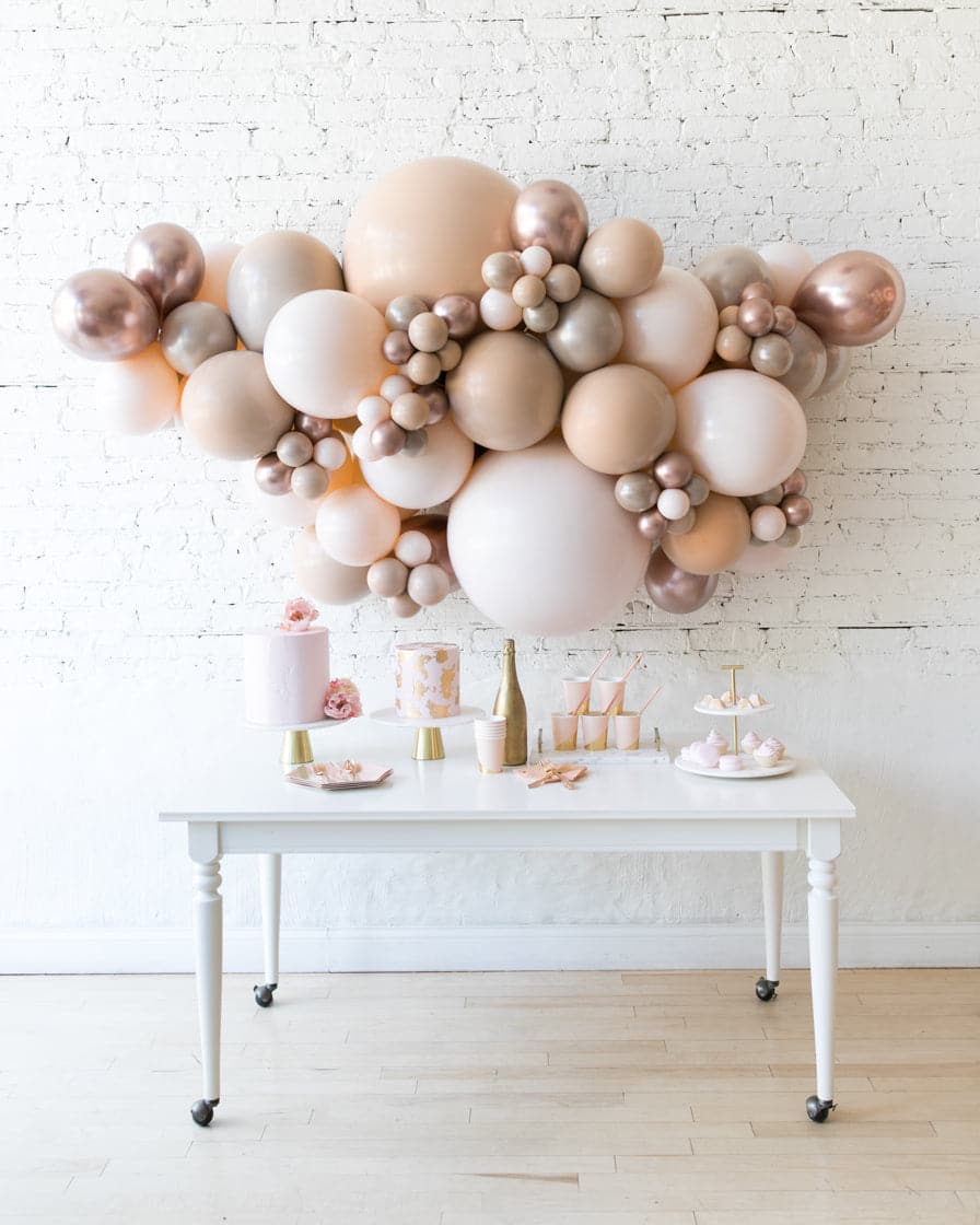 Glam Tan – Backdrop Balloon Garland Install Piece | Rental Glam Tan – Backdrop Balloon Garland Install Piece | Rental