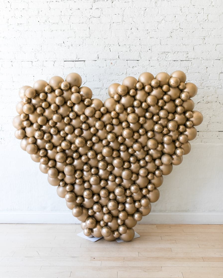 Freestanding Gold Heart – 5ft | Rental Freestanding Gold Heart – 5ft | Rental