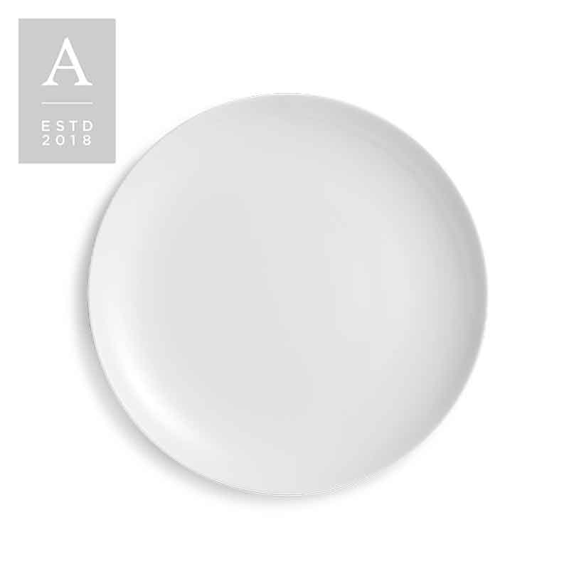 Iris White Coupe Salad Plate | Rental