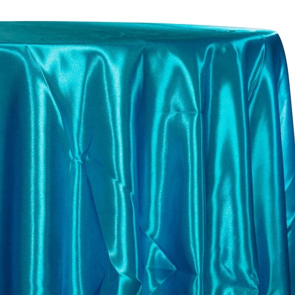 Bridal Satin Table Linen in Jade 390 | Rental