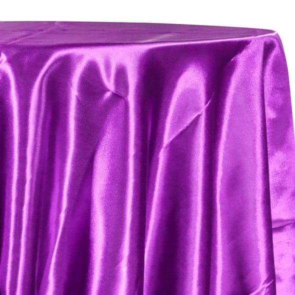 Bridal Satin Table Linen in Lavender 169 | Rental