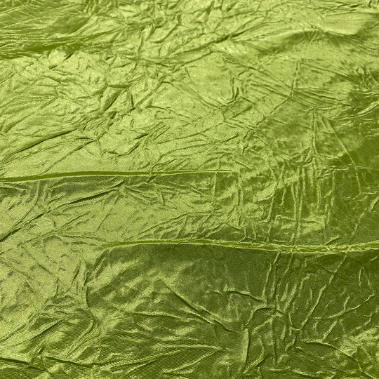 Crush Satin (Bichon) Drapery Panel in Lime 37 | Rental Crush Satin (Bichon) Drapery Panel in Lime 37 | Rental