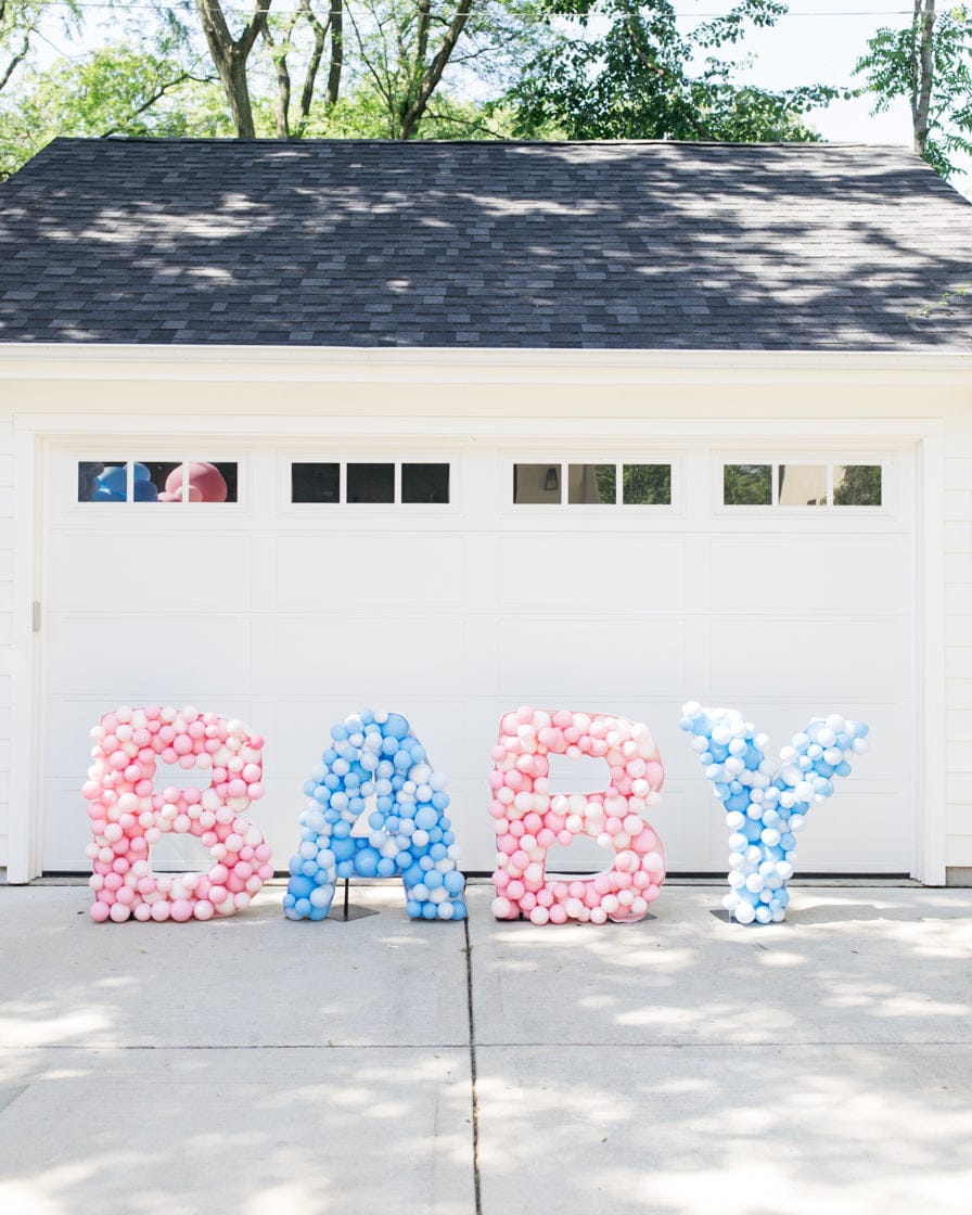 OUTDOOR – Gender Reveal BABY Mosaic Letters – 4ft | Rental OUTDOOR – Gender Reveal BABY Mosaic Letters – 4ft | Rental