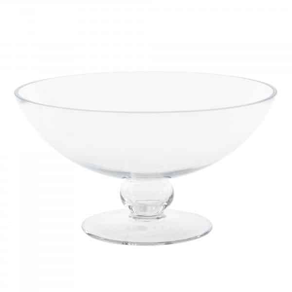 Decostar™ Glass Pedestal Bowl 9.25″ | Rental Decostar™ Glass Pedestal Bowl 9.25″ | Rental