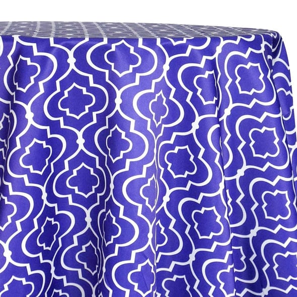 Gatsby Print (Lamour) Table Linen in Purple | Rental