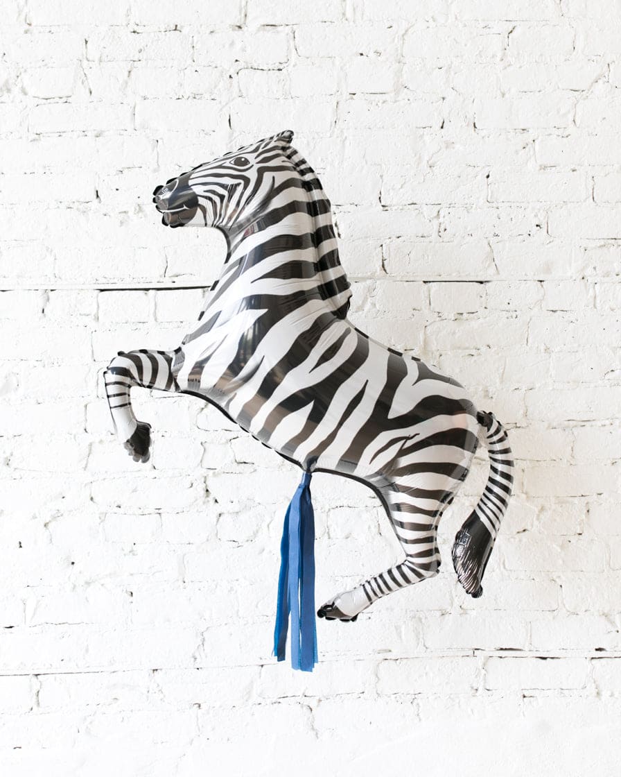 GIFT-43in Zebra Foil Balloon and Navy Skirt | Purchase GIFT-43in Zebra Foil Balloon and Navy Skirt | Purchase