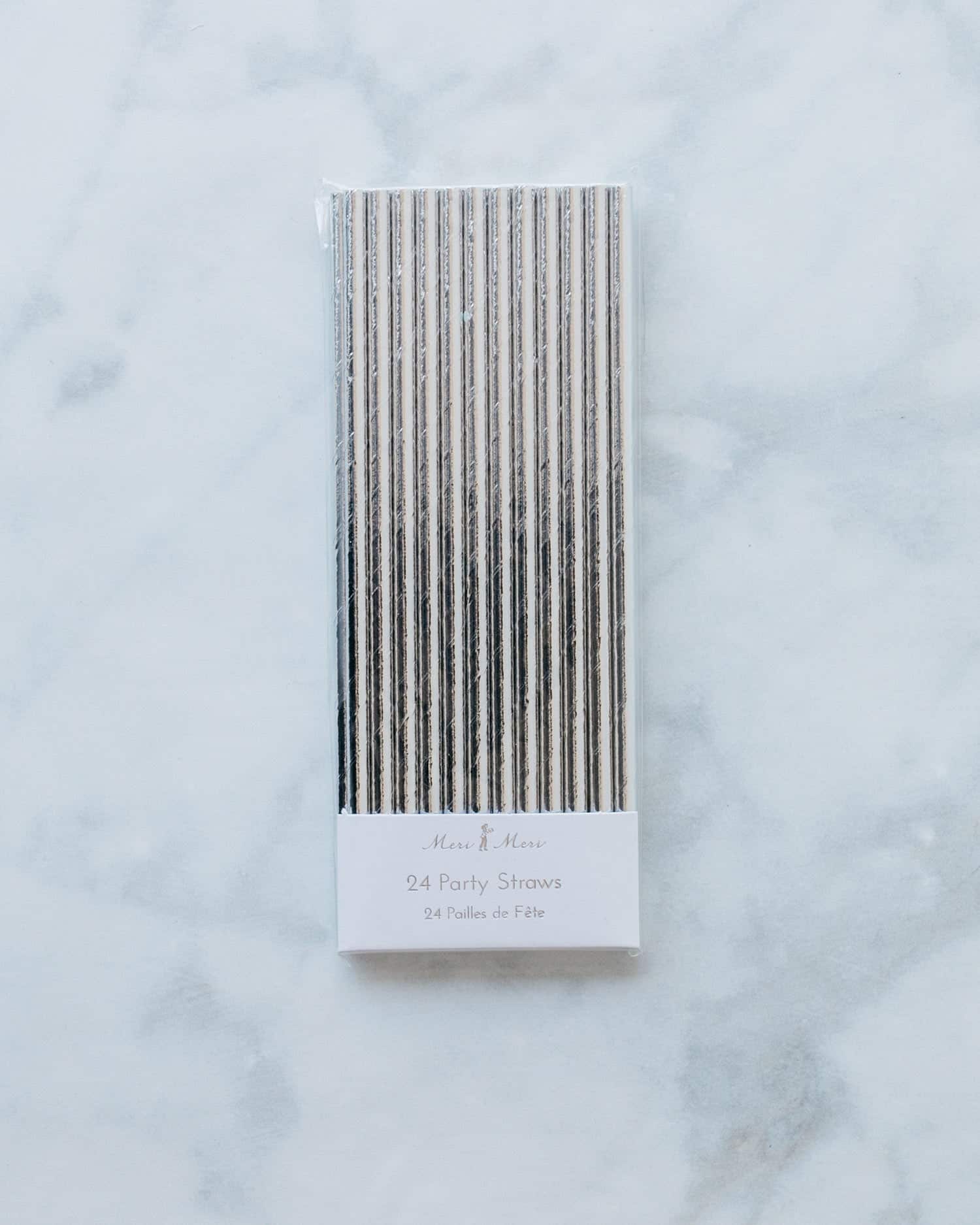 Meri Meri – Silver Foil Straws – pack of 24 | Rental Meri Meri – Silver Foil Straws – pack of 24 | Rental