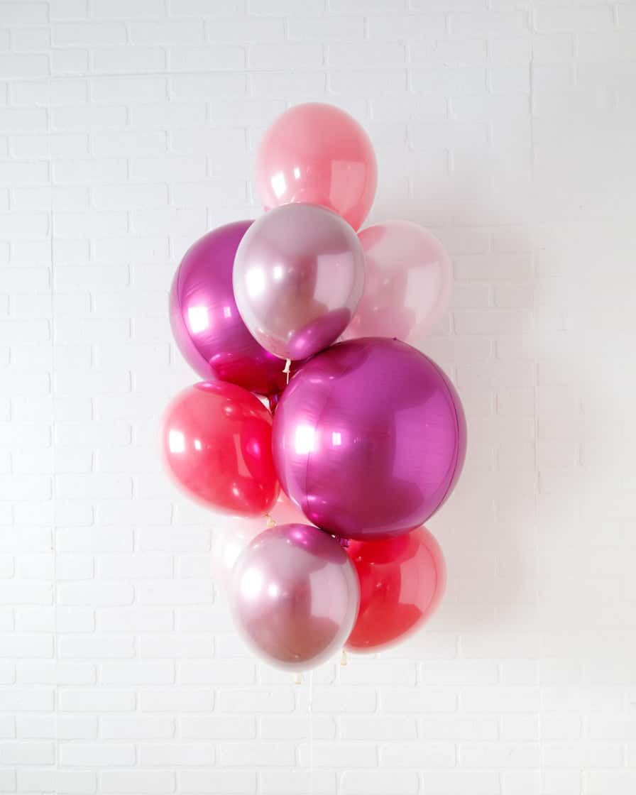 Life In Plastic – Orb and 11in Balloons – bouquet of 10 | Rental Life In Plastic – Orb and 11in Balloons – bouquet of 10 | Rental
