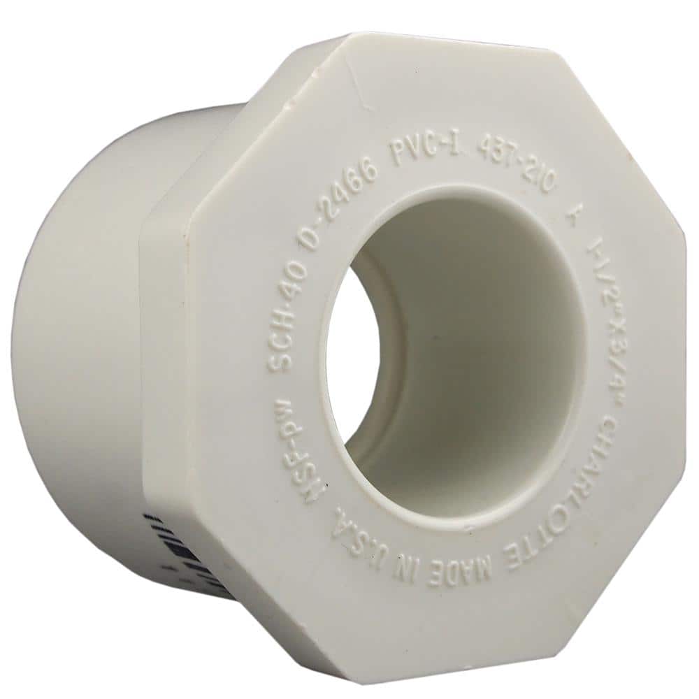 1-1/2 in. x 1-1/4 in. PVC Schedule 40 Spigot x S Reducer Bushing Fitting | Rental