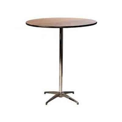 30 Inch Round Cocktail Table Adjustable Height 30″ & 42″ Event Table | Rental
