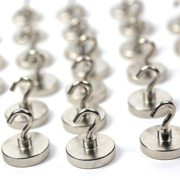Single 60mm Rare-Earth Super Magnet Hook (Holds 249lbs) | Rental Single 60mm Rare-Earth Super Magnet Hook (Holds 249lbs) | Rental