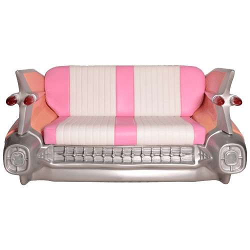 Pink & White Cadillac Sofa | Rental