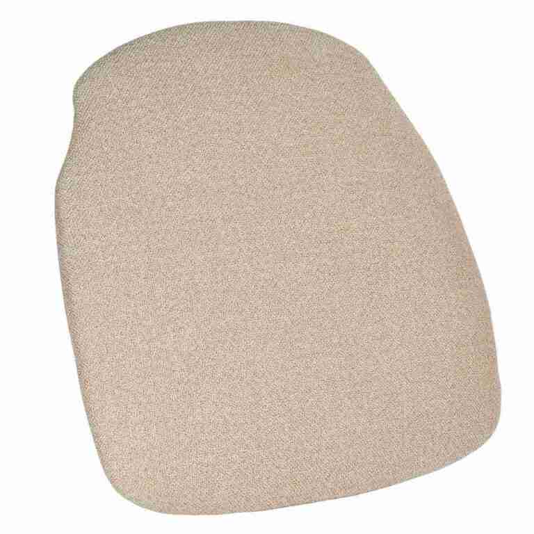 Beige Tweed Fabric Cross Back Seat Cushion 1.75″ Thick with SlipNot™ Technology | Rental Beige Tweed Fabric Cross Back Seat Cushion 1.75″ Thick with SlipNot™ Technology | Rental