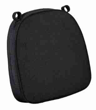 Black with Black Piping 2.5″ Thick Chair Cushion – World’s Best Cushions | Rental Black with Black Piping 2.5″ Thick Chair Cushion – World’s Best Cushions | Rental