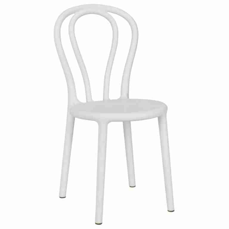Kids Cool White Resin Bentwood Festive Chair | Rental
