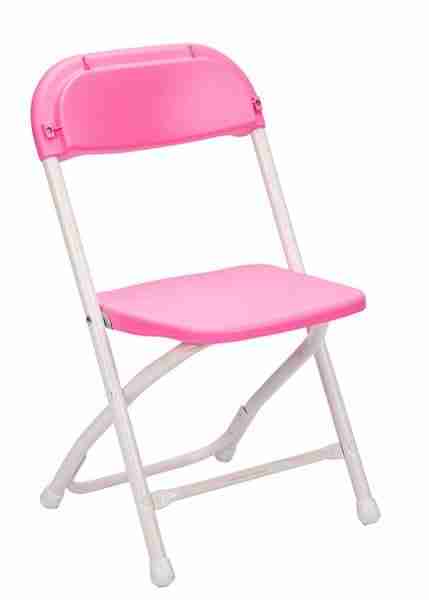 Kids Pink Folding Chair (Steel-Poly Chair) | Rental Kids Pink Folding Chair (Steel-Poly Chair) | Rental