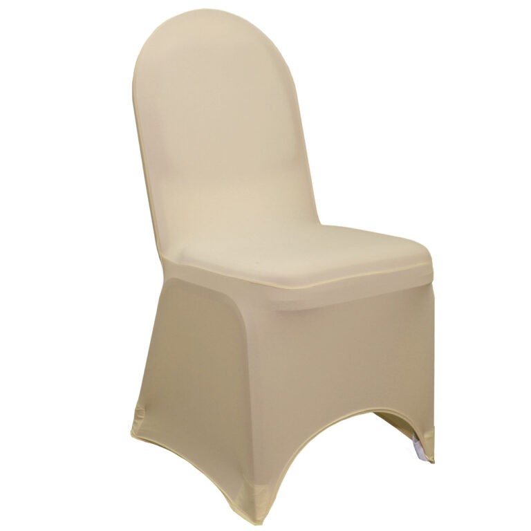 Stretch Spandex Banquet Chair Cover Champagne | Rental