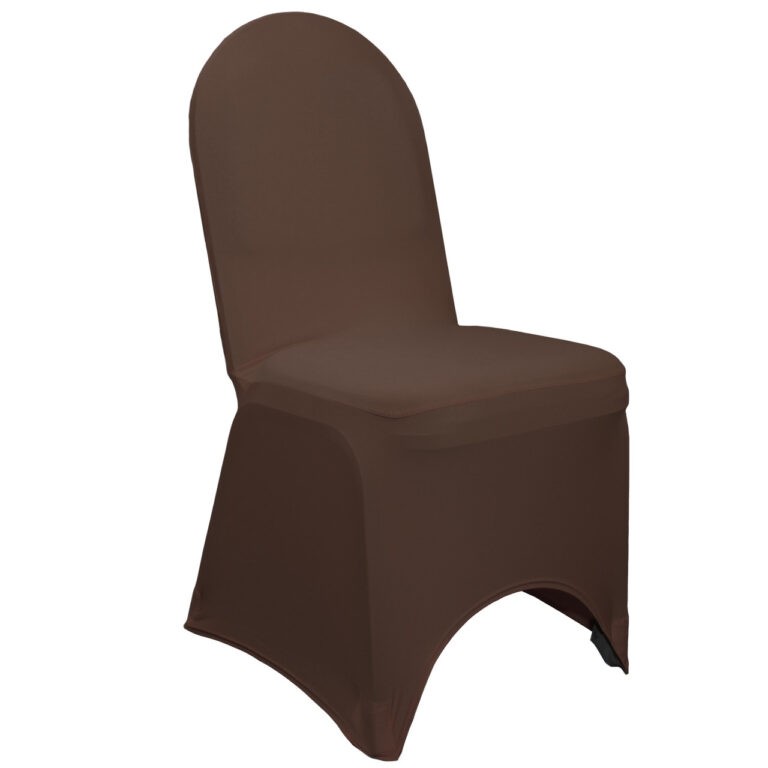 Stretch Spandex Banquet Chair Cover Chocolate Brown | Rental