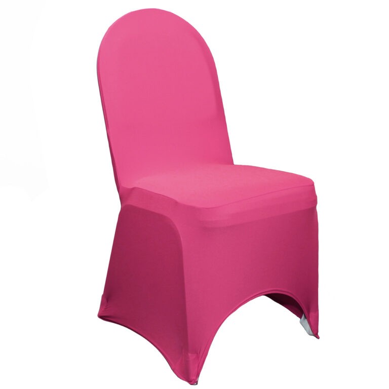 Stretch Spandex Banquet Chair Cover Fuchsia | Rental