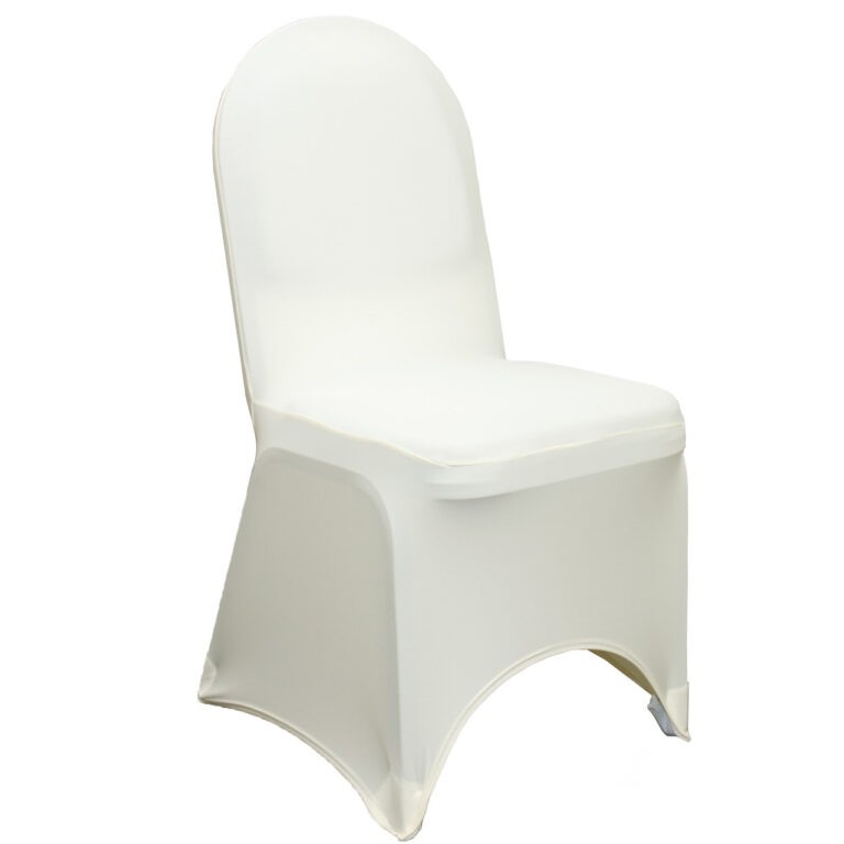 Stretch Spandex Banquet Chair Cover Ivory | Rental