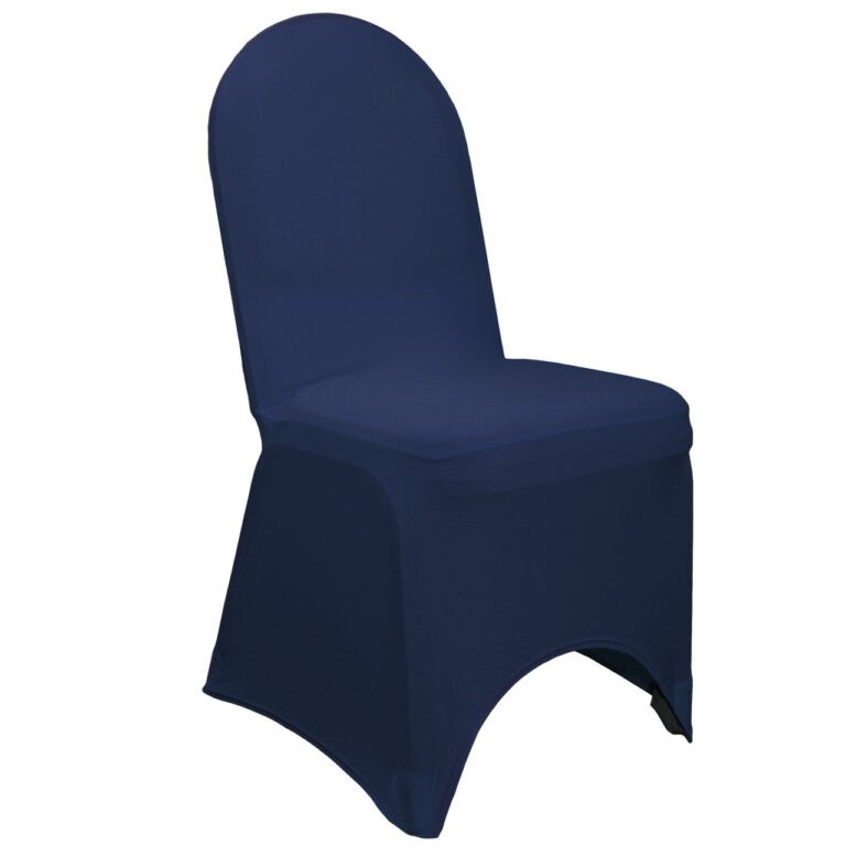 Stretch Spandex Banquet Chair Cover Navy Blue | Rental