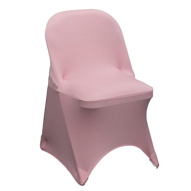 Stretch Spandex Folding Chair Cover Dusty Rose | Rental