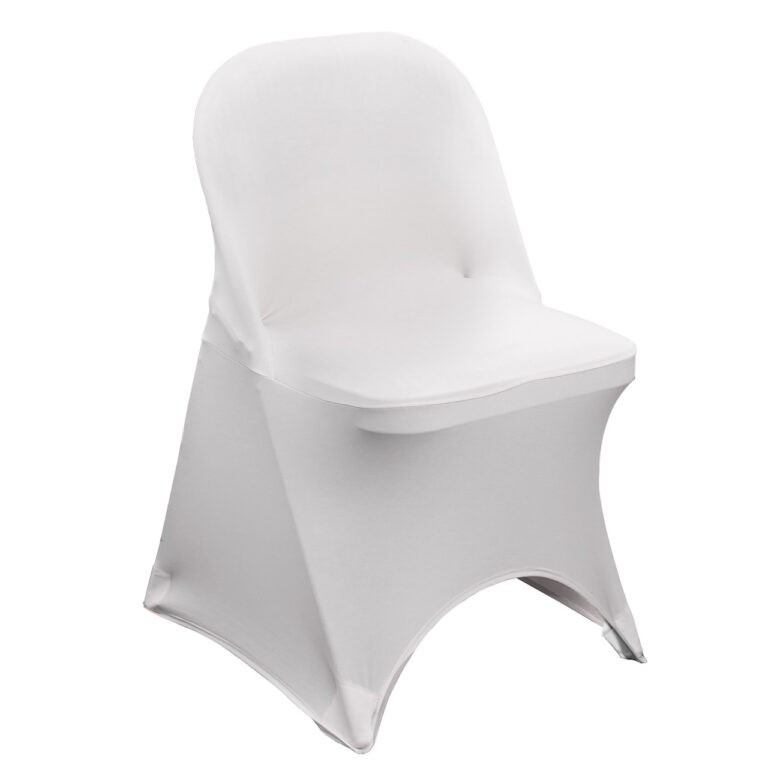 Stretch Spandex Folding Chair Cover White | Rental Stretch Spandex Folding Chair Cover White | Rental