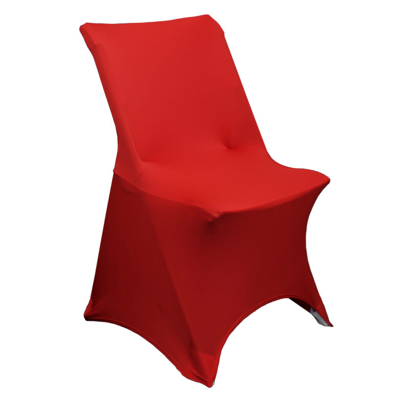 Stretch Spandex Lifetime Folding Chair Cover Red | Rental