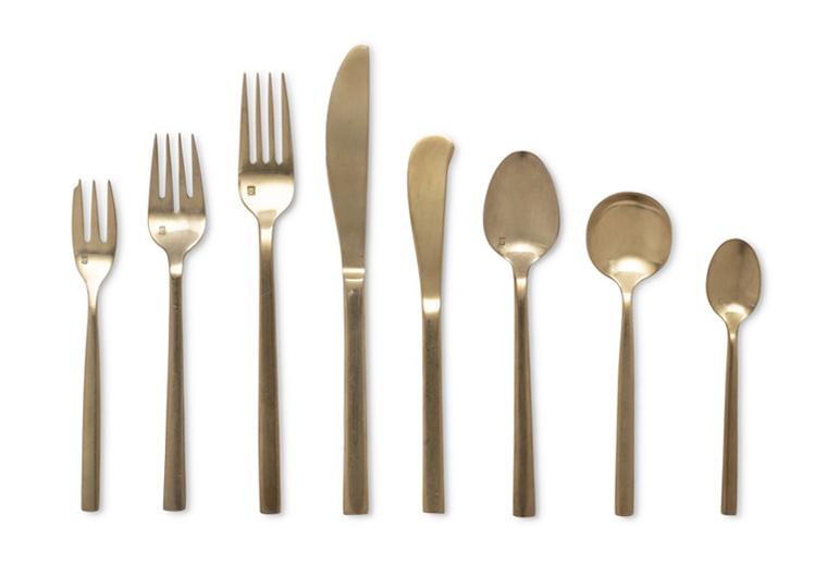 Arezzo | 5 Piece Set | Brushed Gold | Rental