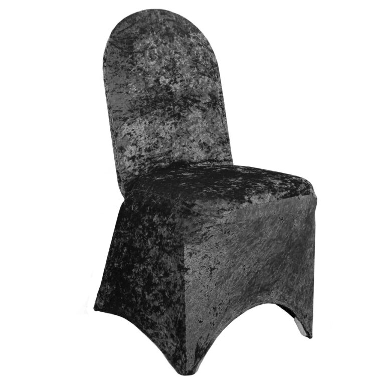 Velvet Spandex Banquet Chair Cover Black | Rental Velvet Spandex Banquet Chair Cover Black | Rental