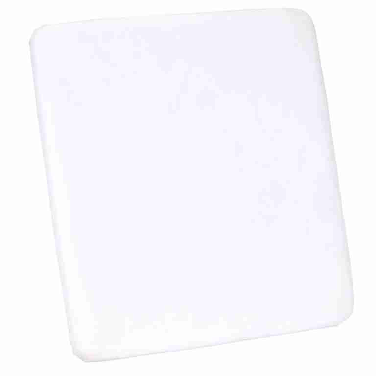 White 0.75″ Vinyl Panel Cushion with SlipNot™ Technology for Clear Folding Chair | Rental
