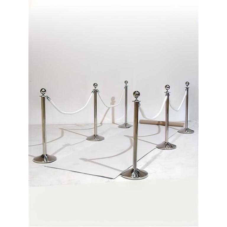 White Carpet Walkway (Silver) | Rental