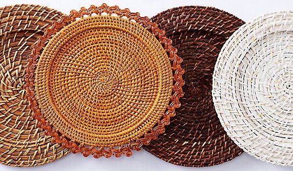Rattan Charger Plates