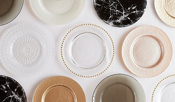 Glass Charger Plates